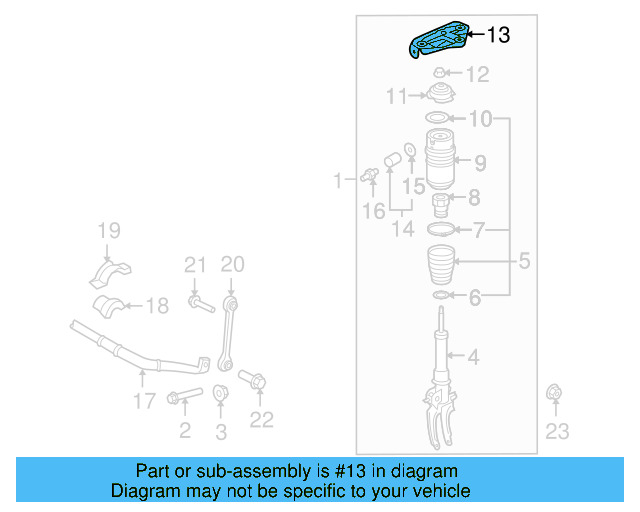 Mount Bracket 7L0-412-391-E - View 2
