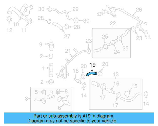 Cooling System Bypass Line Adapter 1J0-121-087-B - View 59