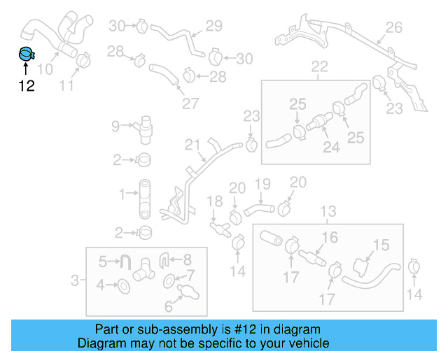 Water Pipe 3C0-121-070-AC - View 23