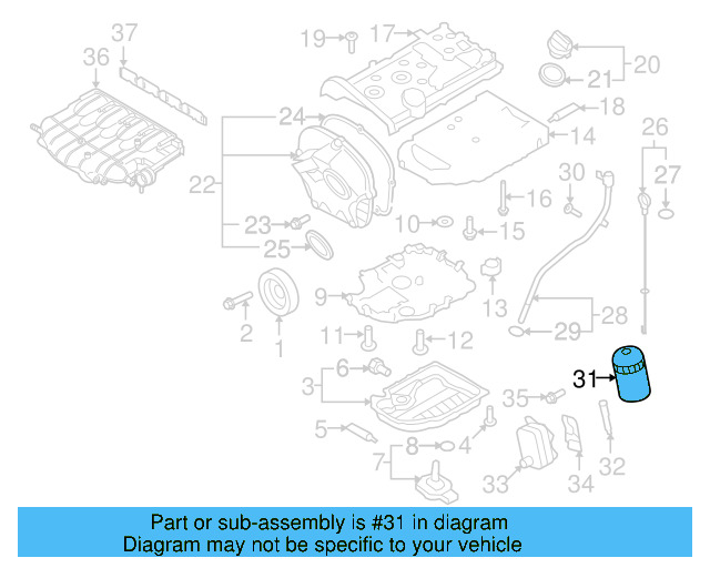 Oil Filter 06J-115-403-Q - View 13
