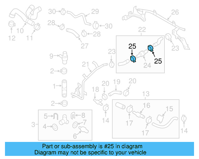 Water Pipe 3C0-121-070-AC - View 5