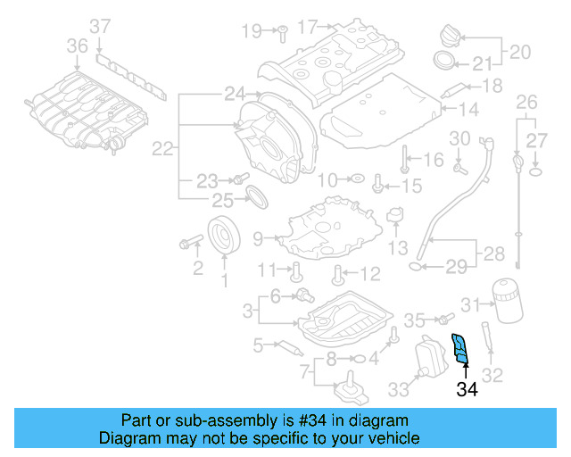 Oil Cooler Gasket 06J-117-070-C - View 5