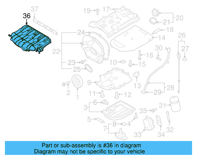 Intake Manifold 06J-133-201-BH - View 12
