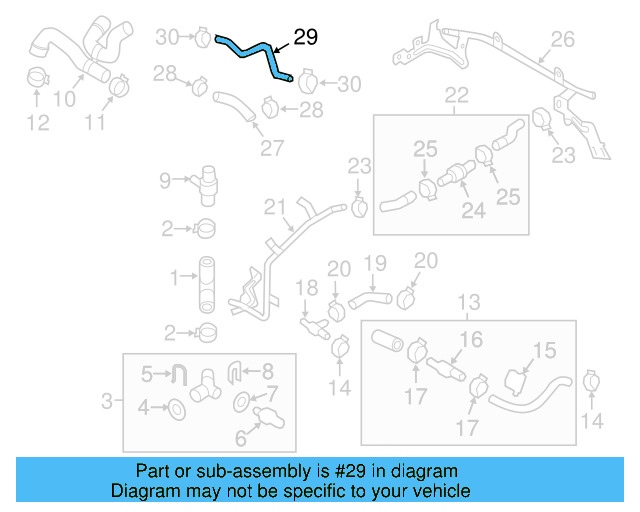 Radiator Coolant Hose 3C0-121-049-J - View 34