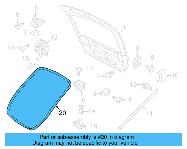 Weatherstrip 5C5-827-705-G-9B9 - View 4