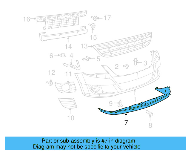 Spoiler 7B0805903D - View 3
