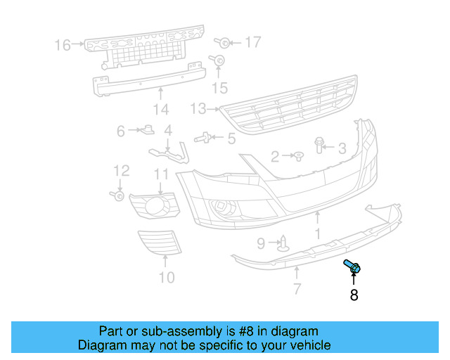 Spoiler Rivet 7B0-837-647-B - View 3