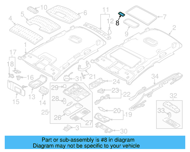 Lamp Bezel 1K0-947-133-E-82V - View 4