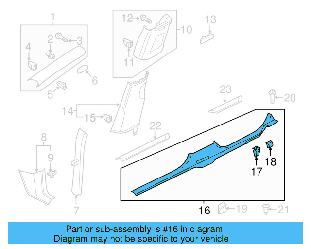 Scuff Plate 561-853-372-C-82V - View 6