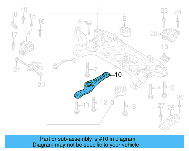 Support Bracket 06K-199-207-A - View 7