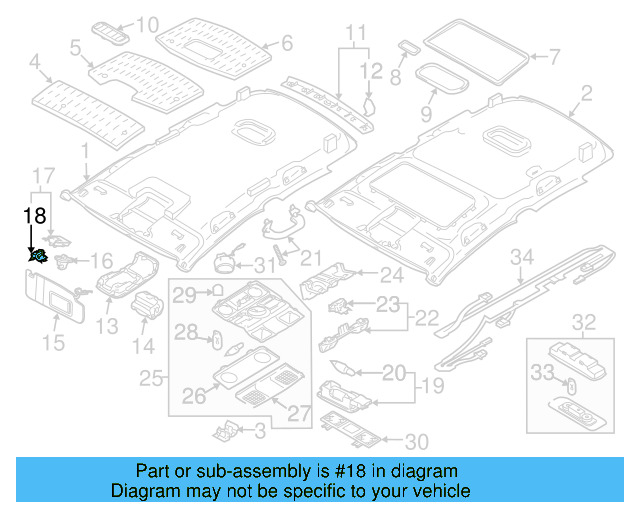 Bracket Clip 5N0-867-633-B - View 14