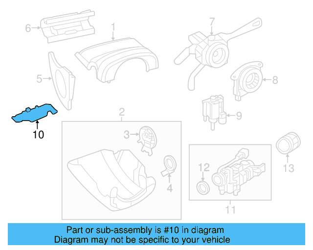 Cylinder Bezel 1K0-905-869-A-9B9 - View 26