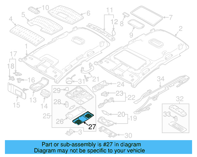 Lamp Bezel 1K0-947-133-E-82V - View 8