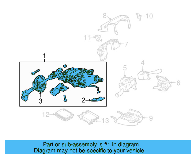 Steering Column 7L0-419-501-CD - View 3