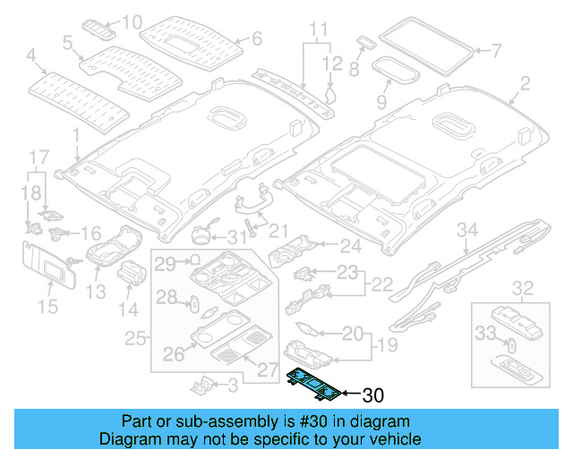 Lamp Bezel 1K0-947-133-E-82V - View 9