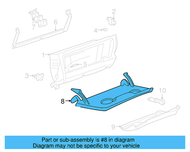 Glove Box Door 1J1-880-882-D-7DE
