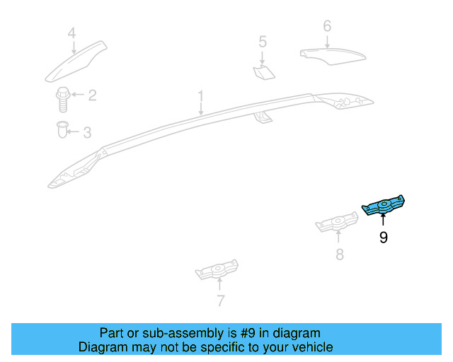 Rear Retainer 1K9-817-899 - View 2