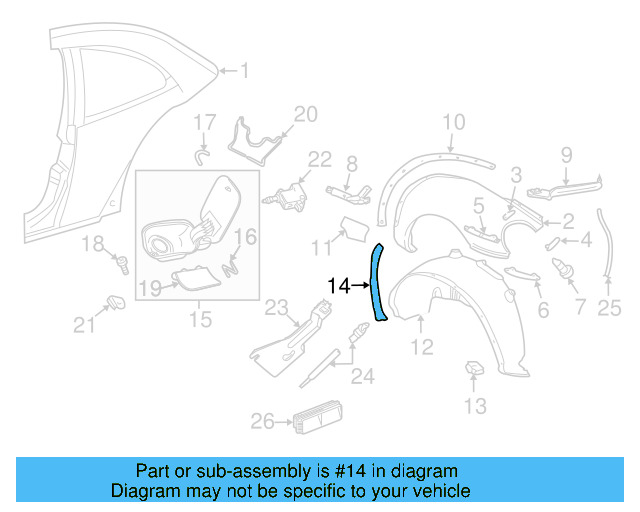 Upper Bracket 1C0-821-228-G - View 13