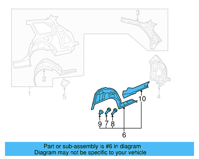 Inner Wheelhouse 5C6-809-852-A - View 7