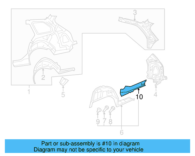 Wheel Housing Bracket 1K0-813-088