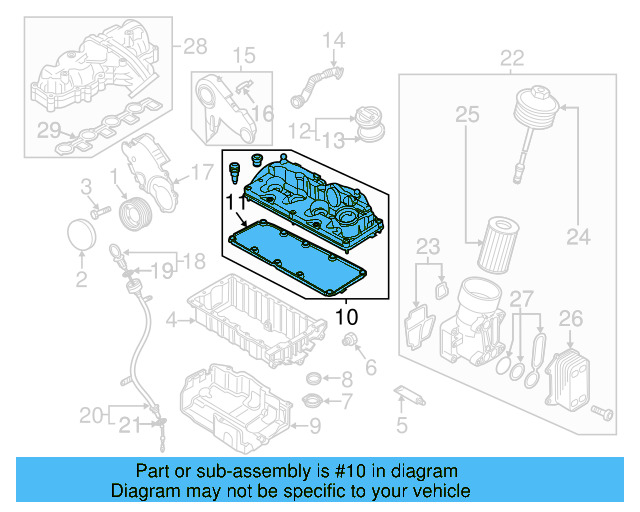 Valve Cover 03L-103-469-R - View 4