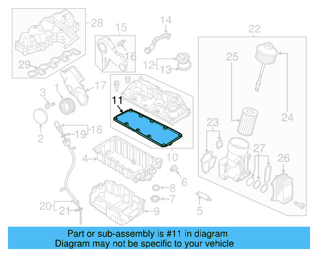 Valve Cover Gasket 03L-103-483-C - View 5