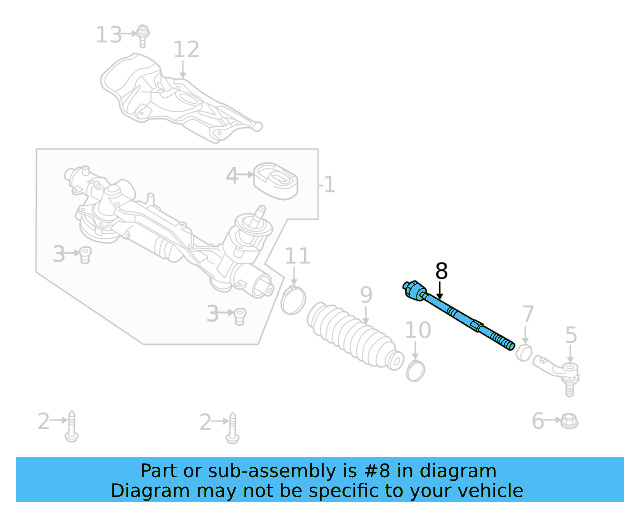 Inner Tie Rod 5WA-423-810-F - View 6