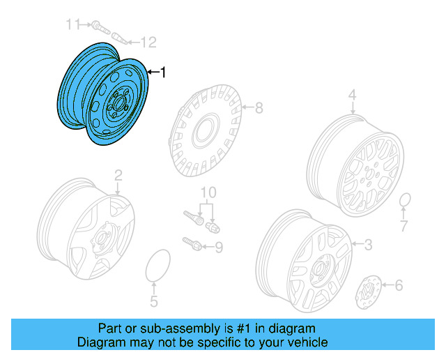 Wheel, Alloy 1J0-601-025-S-1E9 - View 19