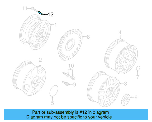 Valve Stem Extension 3B0-601-373-A - View 33