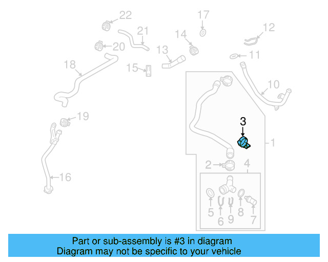 Lower Hose Holder 1K0-121-093-B - View 17