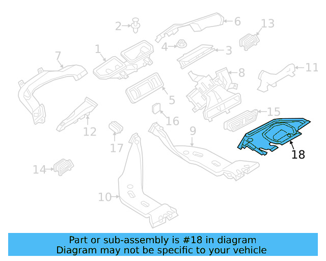 Bracket 17B-819-593-D - View 3