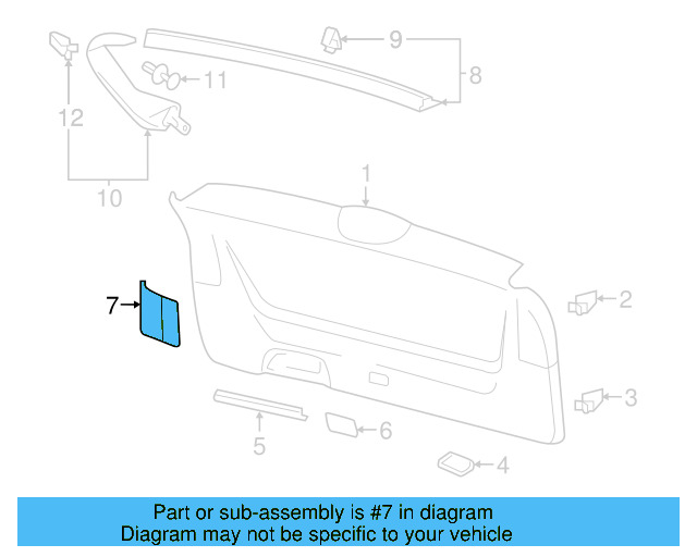 Lower Center Pillar Trim Clip 4A0-867-276-B - View 248