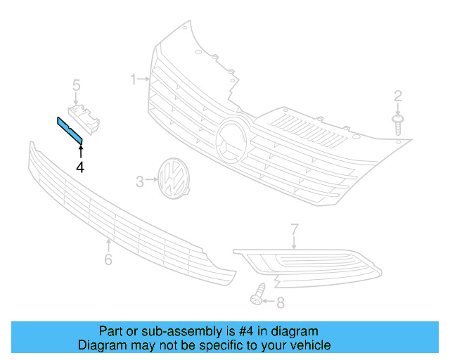 Emblem 3C8-853-601-A-FXC - View 7