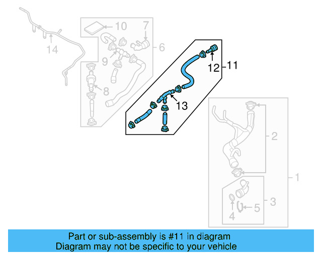 Hose Assembly 1K0-122-073-FF - View 10