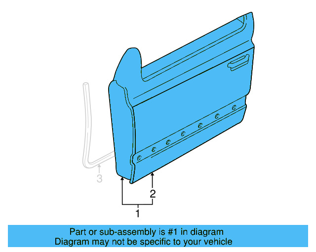 Door Shell 1E0-831-056-B - View 4