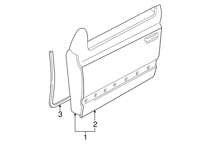 Door Shell 1E0-831-056-B - View 2