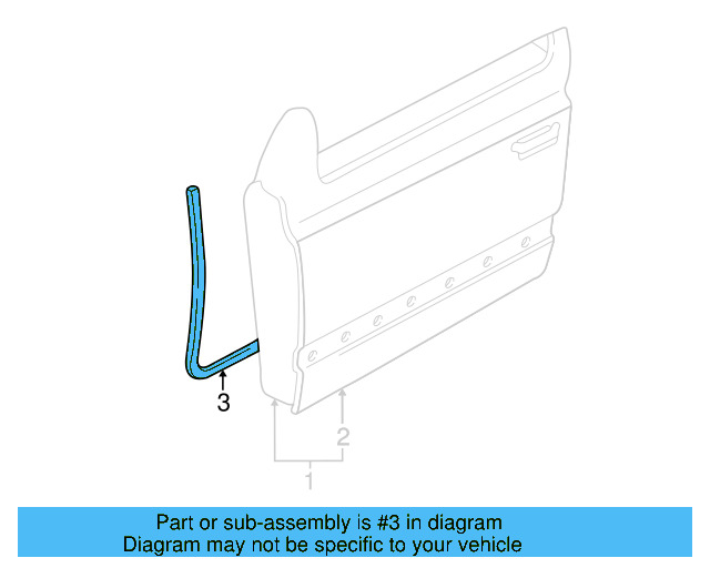 Weatherstrip 1E0-867-365-A - View 3