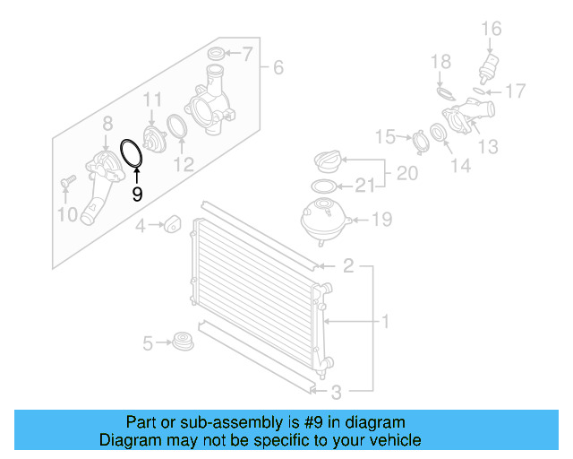 Thermostat Cover Seal N-903-034-03
