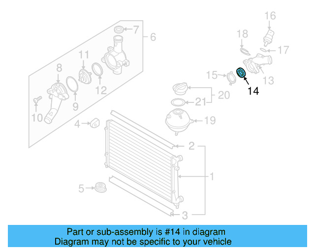 Flange Seal 07K-121-149 - View 30