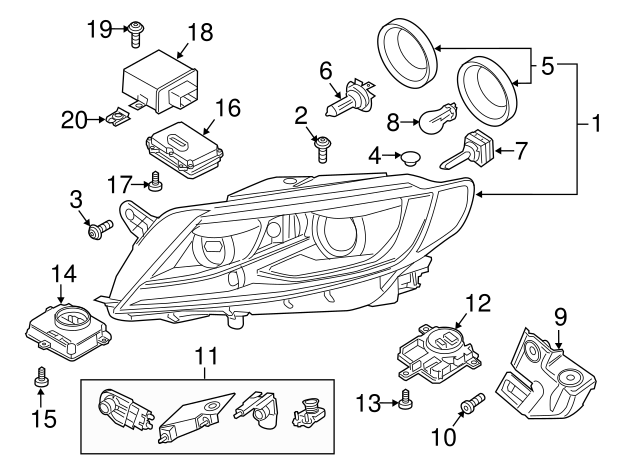 Headlamp Assembly Bolt N-910-953-01 - View 23