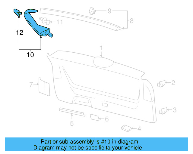 Side Gate Trim 3CN-867-704-A-82V - View 3