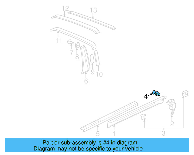 Lower Quarter Trim Clip 1K0-853-577 - View 28