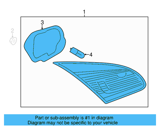 Tail Lamp Assembly 3C8-945-308-AA - View 3