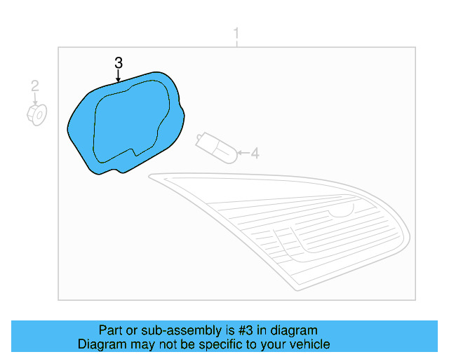 Gasket 3C8-945-396 - View 4