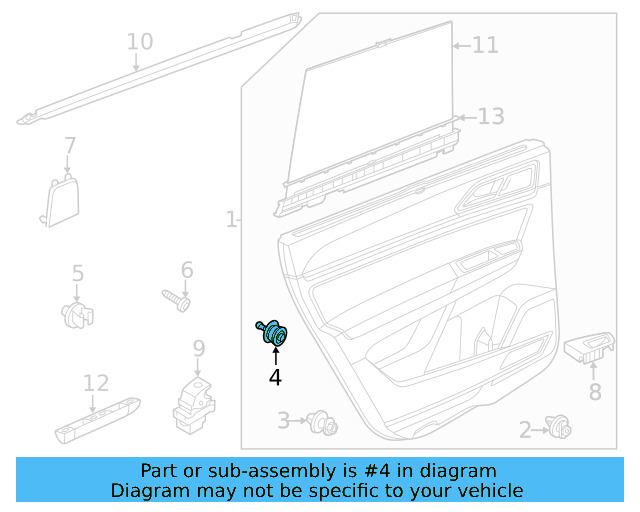 Door Trim Panel Retainer Clip 5G0-868-563 - View 20