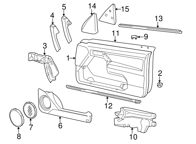 Door Trim Panel Clip 1H0-868-243-B - View 2
