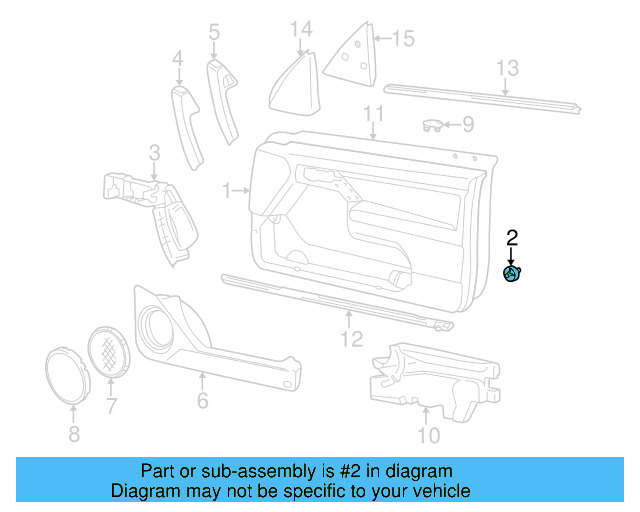 Door Trim Panel Clip 1H0-868-243-B - View 4