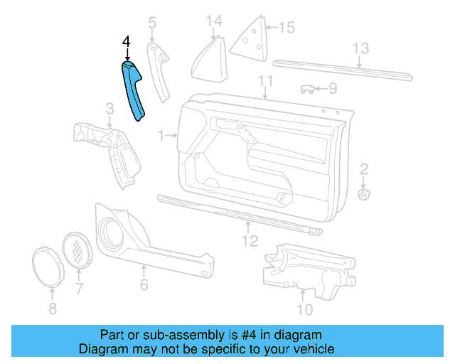 Handle Cover 1H0-867-197-H-A94 - View 5