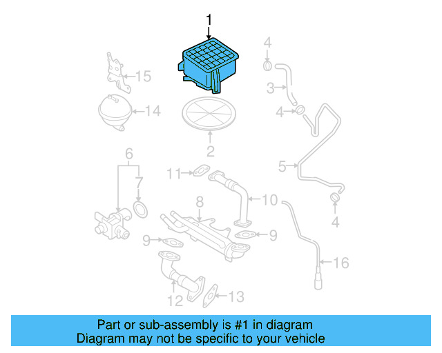 Vapor Canister 8D0-201-801-E - View 3