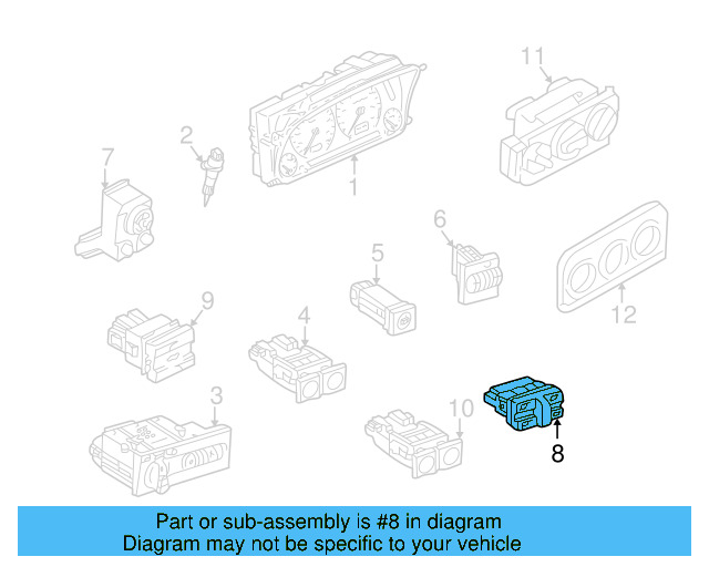 Window Switch 1E0-959-855-A-01C - View 3